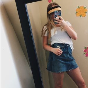 Helen Kaminski Woven Raffia Straw Sun Visor